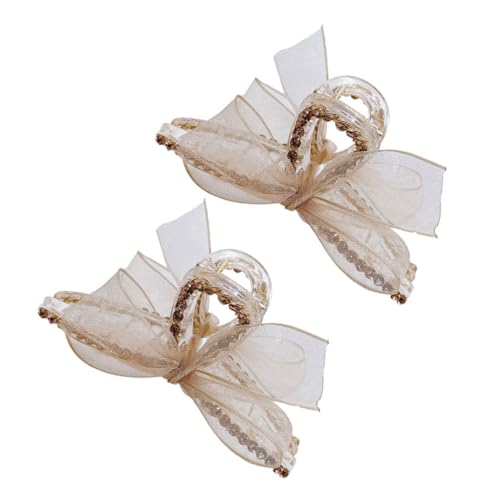 VICASKY 2 Stück Haarklammern Strass Schleife Modische Haarspangen für Damen Vielseitige Haarschmuck Accessoires für Alltag Party und Festliche Anlässe von VICASKY