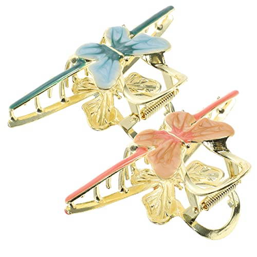 VICASKY 2 Stück Haarnadel Aus Metall Jay Haarspangen Für Damen Groß Schmetterlingshaarklaue Hintere Haarspangen Haarkrallen Schmetterlinge Clip Haarklammern Legierung von VICASKY