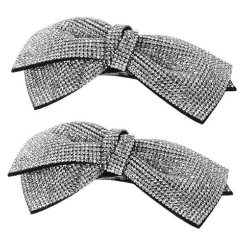 VICASKY 2 Stück Haarschleifen-accessoires Für Mädchen Strass-schleifenverzierung Haarspange Für Frauen Und Mädchen Glitzernde Dekorative Haarspangen von VICASKY