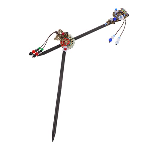 VICASKY 2 Stück Haarnadeln mit Blumenmotiv Vintage Haarschmuck für Damen für Dutt Styles Minimalistische Quaste Hochzeit Party und Haaraccessoires von VICASKY