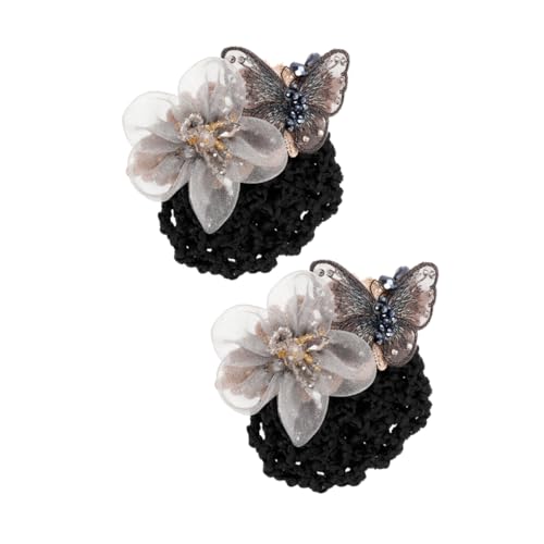 VICASKY 2stücke Haarnetze Für Dutts Mit Schmetterlings-design Für Frauen Und Mädchen Haar-accessoires Abdeckung Für Haarknoten von VICASKY