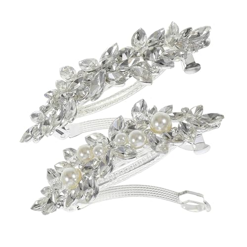 VICASKY 2stücke Haarspangen Mit Strasssteinen Für Damen Glitzernde Haarspangen Für Formelle Anlässe Für Hochzeit Haarschmuck Für Besondere Gelegenheiten von VICASKY