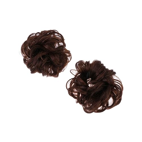 VICASKY 2 Stück Haarspender Kopfblume Zubehör gefälscht Brötchenabdeckung für Haare geformt Mädchen lockig werkzeug Brötchenmacher Haarbrötchen Fälschung Perücke Haarring Haarknoten von VICASKY