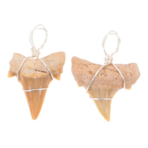 VICASKY 2 Stück Haifischzahn Anhänger Halskette für Männer Cooles Meeres Charm Metall Strand und Alltagsmode Design Robustes Material VICASKY 2 Stück Haifischzahn Anhänger Halskette für Männer Cooles Meeres Charm Metall Strand und Alltagsmode Design Robustes Material von VICASKY