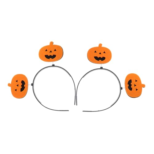 VICASKY 2 Stück Halloween Haarschmuck Mädchen Kürbis Haarband Party Accessoire für Kostümfest und Cosplay mit Lebhaftem Halloween Design von VICASKY