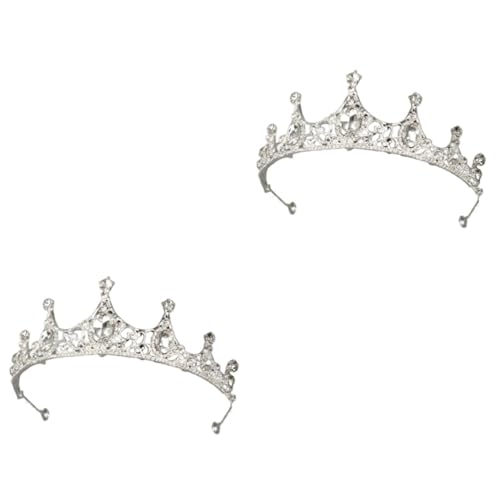 VICASKY 2 Stück Handgefertigtes Haarreifen Damen Haarschmuck Braut Geburtstag Stirnband Hochzeit Kopfschmuck für Festliche Anlässe und Partys von VICASKY