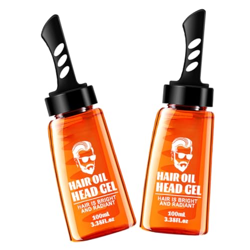 VICASKY 2 Stück Herren Haarkamm mit Haarwachs und Stylingcreme Breiter Kamm für Vintage Ölkopf Frisuren nicht Fettend Pflegend gegen Schuppen und Spliss Tragbar für Zuhause und Outdoor von VICASKY