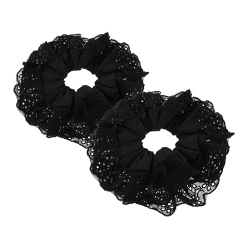 VICASKY 2 Stück Jumbo Haargummis Damen aus Spitze Übergroße Elastische Haarbänder für Pferdeschwanzhalter Haarschmuck für Elegantem Design und Komfortablem Tragegefühl VICASKY 2 Stück Jumbo Haargummis Damen aus Spitze Übergroße Elastische Haarbänder für Pferdeschwanzhalter Haarschmuck für Elegantem Design und Komfortablem Tragegefühl von VICASKY