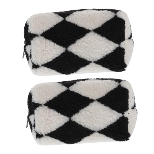 VICASKY 2 Stück Karierte Beutel Reise Make Up Tasche Make Up Pinsel Reiseetui Make Up Tasche Kariertes Flauschiges Federmäppchen Make Up Tasche Organizer Kariertes Federmäppchen VICASKY 2 Stück Karierte Beutel Reise Make Up Tasche Make Up Pinsel Reiseetui Make Up Tasche Kariertes Flauschiges Federmäppchen Make Up Tasche Organizer Kariertes Federmäppchen von VICASKY