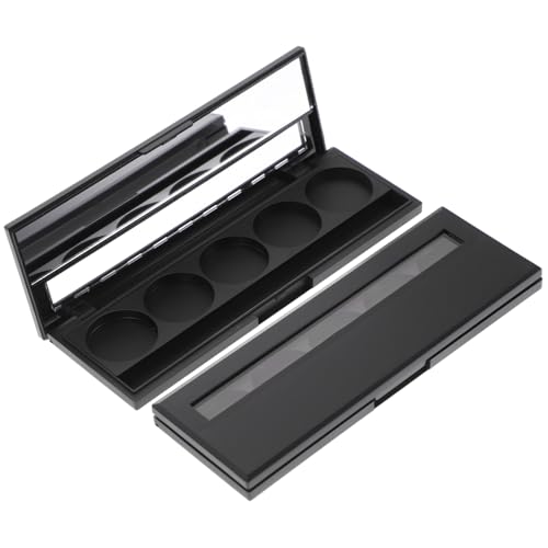 VICASKY 2 Stück Leere Lidschattenpalette Fächer mit Sichtfenster Make Up Organizer Kompakte Lidschattenbox für Lidschatten Puder Foundation Tragbare Kosmetikaufbewahrung von VICASKY