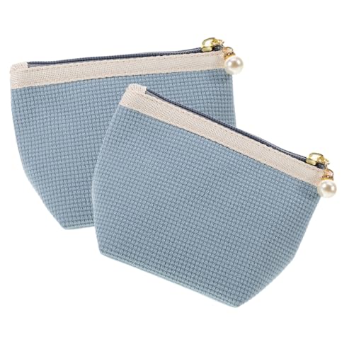 VICASKY 2stücke Kleine Kosmetiktasche Für Damen Reisen Und Alltag Mit Wasserabweisendem Material Organizer Für Schminkartikel Handtasche Geeignet von VICASKY