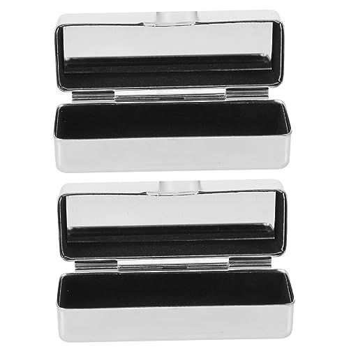VICASKY 2stücke Lippenstift-aufbewahrungsbox Organizer Mit Spiegel Tragbare Lip Balm Etui Kosmetische Lagerung Für Lippenstifthalter Und Lipgloss von VICASKY