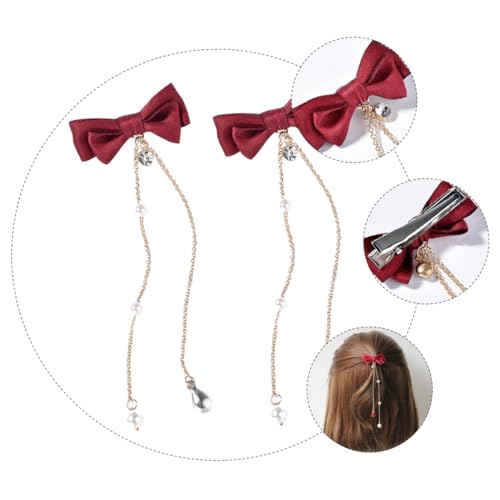 VICASKY 2 Stück Mädchen Haarschleife Haarspangen Kreative Haarclips für Süßer Haarschmuck für Alltag für an Freundinnen und Familie VICASKY 2 Stück Mädchen Haarschleife Haarspangen Kreative Haarclips für Süßer Haarschmuck für Alltag für an Freundinnen und Familie von VICASKY