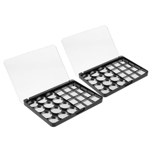 VICASKY 2stücke Leere Lidschattenpalette Mit Magneten Make-up-organizer Lidschattentabletts Für Diy Kosmetik von VICASKY