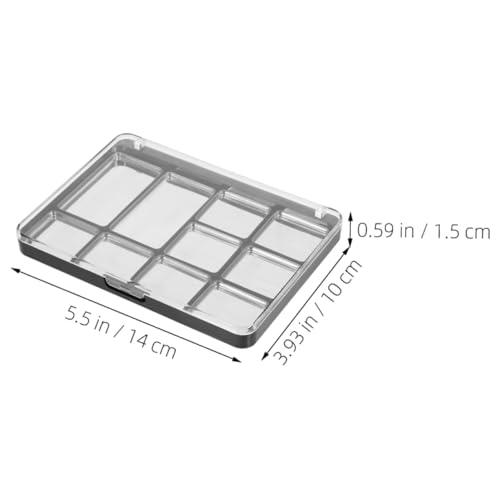 VICASKY 2 Stück Magnetische Lidschattenpalette mit Leerem Kosmetikfach Robustes Makeup Organizer Tray mit Transparentem Deckel Kompakt und Reisefreundlich für Vielseitige von VICASKY