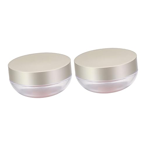 VICASKY 2 Stück Make up Puderbehälter Für Losem Puder Kunststoff Wiederverwendbar Geruchlos Für Frauen Und Mädchen Für Kosmetikaufbewahrung von VICASKY
