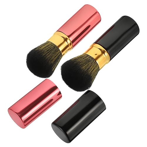 VICASKY 2stücke Puder Make-up Pinsel Für Gesicht Schminken Kosmetik Tools Make-up Puderpinsel Mit Weichen Borsten Praktisch Tragbar Für Frauen von VICASKY