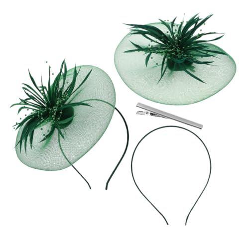 VICASKY Fascinator Für Hochzeiten 2-teiliges Netz-schleier-stirnband Teeparty-hut Für Damen Elegante Haar-accessoires von VICASKY