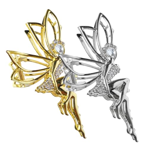 VICASKY 2 Stück Metall Haarklammern mit stilvollem Design Stilvolle Haarspangen für Damen Hochwertige Haar jaw clips Vielseitiger Haarschmuck für Party Hochzeit Alltag von VICASKY