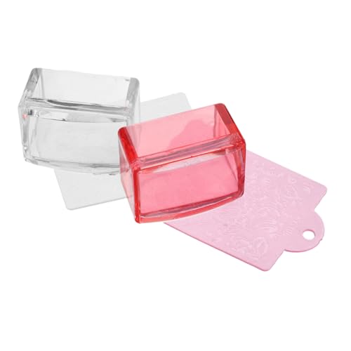 VICASKY 2 Stück Nagelstempel Bastelstempel Nagelkunst Stempeln Nagel Siegel Stempel Klarer Stamper Für Nagelkunst Nagelkunstwerkzeuge Stempel Für Nageltransfer Salon-nagelstampfer Plastik von VICASKY