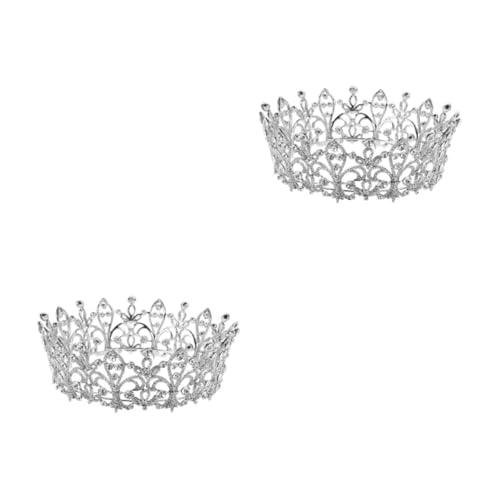 VICASKY 2 Stück Noble Braut Haarreif mit Strassbesatz Großer Runder Diadem Kopfschmuck für Hochzeit Verlobung und Festliche Anlässe Accessoire für Damen Einfach zu Tragen VICASKY 2 Stück Noble Braut Haarreif mit Strassbesatz Großer Runder Diadem Kopfschmuck für Hochzeit Verlobung und Festliche Anlässe Accessoire für Damen Einfach zu Tragen von VICASKY