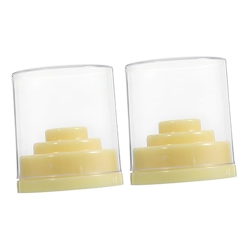 VICASKY 2stücke Nagelpolierkopf-box Mit Nagelbithalter Nagelpolierkopf-etui Für Nagelladen-organizer Haltbarer Leicht Anzuwendender -zubehör von VICASKY