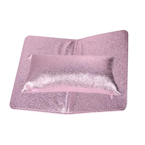 VICASKY 2 Stück PU Leder Handauflage Kissen Faltbares Handarmkissen für Maniküre Bequemes Handpolster für Nagelsalon von VICASKY