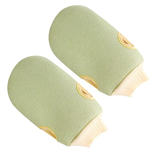 VICASKY 2 Stück Peeling Handschuhe Dusche Sanfte Haut Badetuch Peeling Körperpeeling Reinigungspads Peeling Handschuhe Fäustlinge Schrubber Damen Peeling Handschuh Für von VICASKY