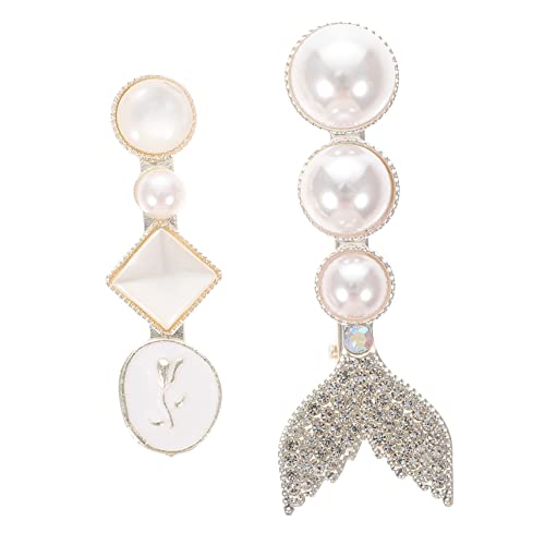 VICASKY 2stücke Perlen Haarspangen Perlenhaarnadeln Für Frauen Mädchen Kopfschmuck Mit Perlendesign Zum Fixieren Von Losen Haaren Haardekoration von VICASKY