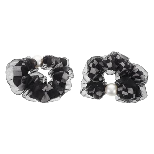 VICASKY 2stücke Karierte Satin-haargummis Extra Große Haargummis Für Frauen Mit Dickem Haar Jumbo-haargummis Für Kleine Mädchen Haar-accessoires von VICASKY