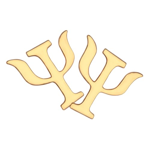 VICASKY 2 Stück Retro Brief Broschen für Männer und Frauen Kreative Psychologie Anstecknadeln aus Robustem Stilvolle Accessoires für Kleidung Pullover und Hüte von VICASKY