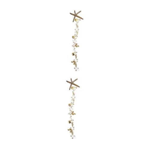 VICASKY 2 Stück Retro Haarschmuck Damen Perlen Haarreif aus Legierung Vintage Haarkranz für Hochzeit Accessoire Elegant Festlich von VICASKY