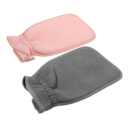 VICASKY 2 Stück Sauberes Badetuch Peeling Handschuhe Für Bad Schrubben Erwachsene Handtücher Körpertuch Körperwäscher Duschschrubber Bathhandschuh Badhandschuhe Körperwäsche Scrubber Stoff von VICASKY