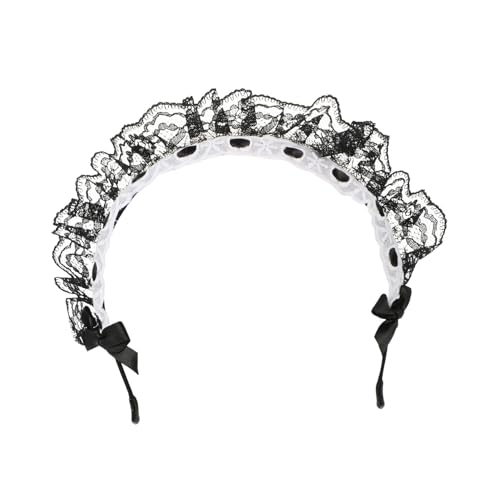 VICASKY 2 Stück Spitzen Haarreif mit Schleife Eleganter Schwarzer Bowknot Haar Accessoire für Damen Komfortabel Langlebig Vintage Stil für Party Cosplay und Alltag VICASKY 2 Stück Spitzen Haarreif mit Schleife Eleganter Schwarzer Bowknot Haar Accessoire für Damen Komfortabel Langlebig Vintage Stil für Party Cosplay und Alltag von VICASKY