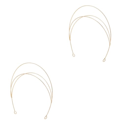 VICASKY 2 Stück Stirnband Kopfschmuck Dreischichtiges mit Farbversiegelung Langlebig für Frauen Mädchen Cosplay Halloween Party Braut Fest Accessoire von VICASKY