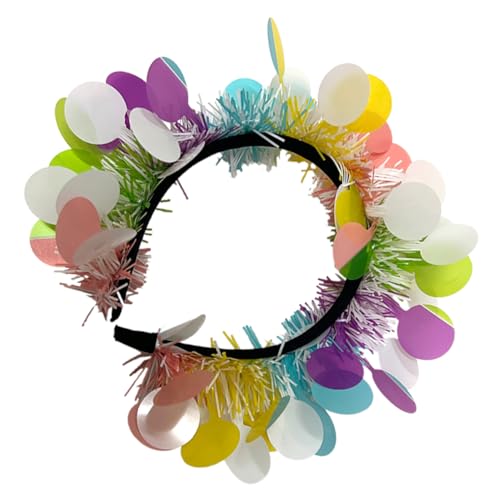 VICASKY 2 Stück Stirnband mit Osterei-Blumen Feiertagsstirnbänder für Frauen Lametta-Stirnbänder für Frauen dekorativ Haarband Party-Stirnbänder ostern haarschmuck Stoff von VICASKY