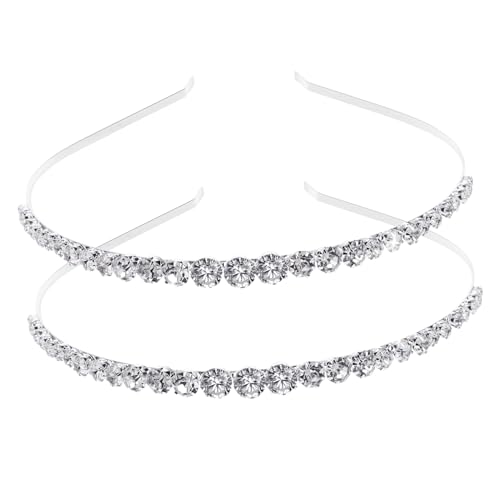 VICASKY 2 Stück Strass Haarbänder Kreative Kopfschmuck für Mädchen Kinder Haarschmuck für Partys Leicht und Einzigartiges Design von VICASKY