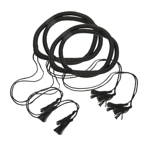 VICASKY 2 Stück Teiliges Arabisches Herren Stirnband mit Quaste Schwarzes Kopftuch für Muslimische Hijab Bequemes Arabisches Kostüm Accessoire für Karneval Cosplay und Festliche Anlässe von VICASKY