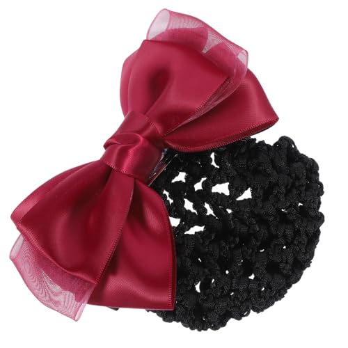 VICASKY 2 Stück Teiliges Haarnetz Damen Haarnetz mit Schleife Haarknoten Abdeckung für Berufstätige Wie Krankenschwestern Stewardessen Bankangestellte Eleganter Haarschmuck für Formelle von VICASKY