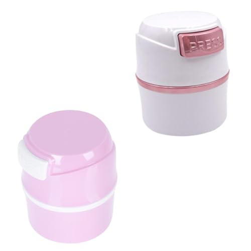 VICASKY 2 Stück Teiliges Kosmetisches Aufbewahrungsset für Wimpernkleber Luftdichter Organizer Wasserdichter Wimpernverlängerungsbehälter Langlebige Versiegelte Box zur Frischebewahrung von VICASKY