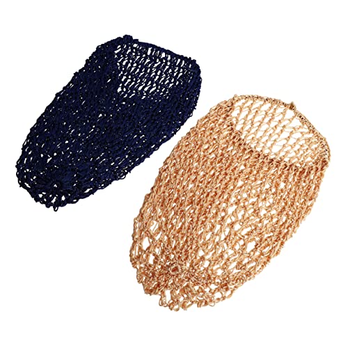 VICASKY 2 Stück Teiliges Langes Haarschützendes Netz Haarnetz Atmungsaktiv Elastisch Haarnetz für Damen zum Schlafen Khaki Schützt Frisur und Hält Haare Gepflegt von VICASKY