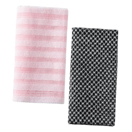 VICASKY 2 Stück Teiliges Peeling Badetuch Langlebige Weiche Körperreinigungstücher für Zuhause Effektives Hautreinigungstuch zur Täglichen Anwendung Geeignet für Dusche und Bad von VICASKY
