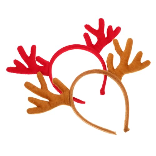 VICASKY 2stücke Rentiergeweih-stirnband Für Erwachsene Realistisches Geweih-haarband Für Halloween Und Weihnachtsfeste Leicht Und Tragbar Vielseitiger Haarschmuck Für Partys Und von VICASKY