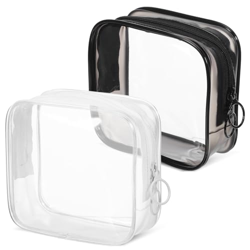 VICASKY 2 Stück Teiliges Wasserdichtes Make Up Täschchen mit Reißverschluss Transparent für Reisen und Organizer für Damen VICASKY 2 Stück Teiliges Wasserdichtes Make Up Täschchen mit Reißverschluss Transparent für Reisen und Organizer für Damen von VICASKY