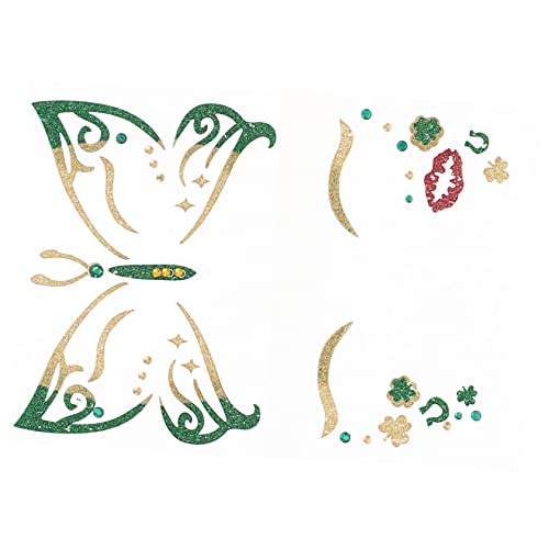 VICASKY 2stücke Diy Glitzer Tattoos St Patrick's Day Aufkleber Für Gesichtsdekoration Party Geschenke Junge Mädchen Sticker Für Kreative Festlichkeiten von VICASKY