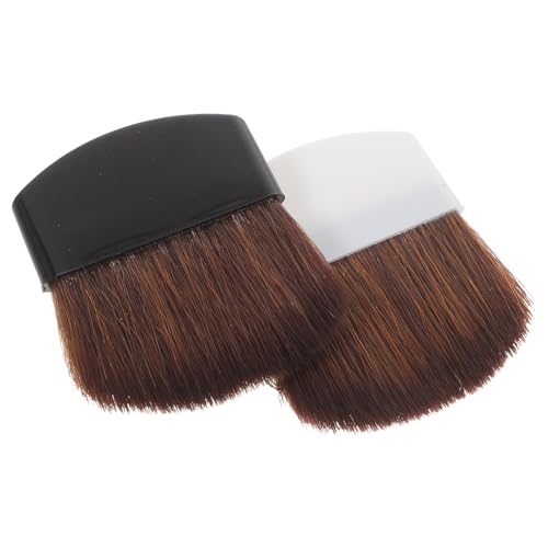 VICASKY 2 Stück Tragbare Professionelle Make up Pinsel Rougepinsel Foundation Pinsel Für Make up Kosmetik Reisen Damen von VICASKY