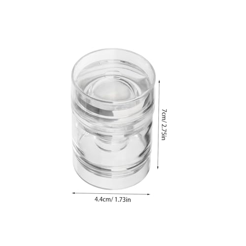 VICASKY 2 Stück Transparenter Nagelstempel aus Weichem Silikon für Präzises French Tip Stamping Klarer Stempel für Kreative Nagelkunst DIY Maniküre Werkzeug für Exakte Musterübertragung von VICASKY