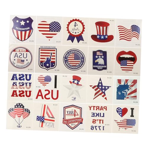 VICASKY 20 Blatt Tattoo-Sticker für Erwachsene temporäre Tätowierungen vorübergehend Dekorationen dekoratives Armtattoo Aufkleber für Körpertattoos Partyzubehör Papier von VICASKY