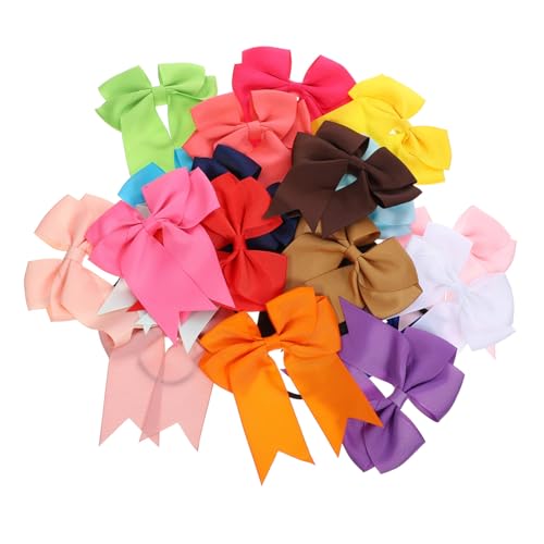 VICASKY 20 Stück Haarschleifen für Mädchen Robuste und Bunte Haarbänder mit Schleifen für Teenager für Partys Geburtstage und Familienfotos Farben Zufällig Zufällige Farbe von VICASKY