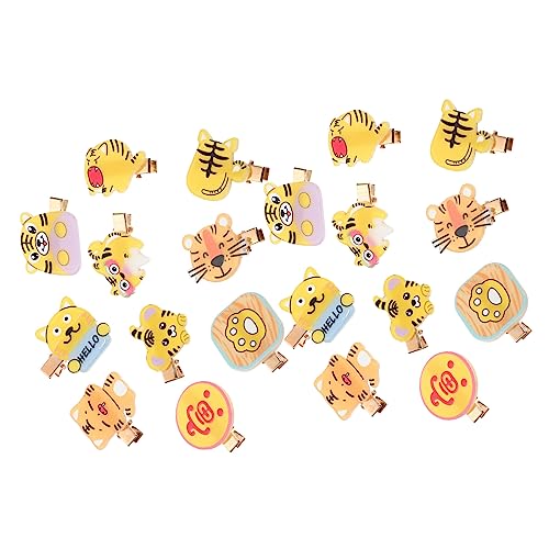 VICASKY 20 Stück Kreative Cartoon Haarspangen für Mädchen Tiger Muster Vielseitig Einsetzbar als Haarschmuck oder Dekoration für Taschen und Kleidung für Kleine Prinzessinnen VICASKY 20 Stück Kreative Cartoon Haarspangen für Mädchen Tiger Muster Vielseitig Einsetzbar als Haarschmuck oder Dekoration für Taschen und Kleidung für Kleine Prinzessinnen von VICASKY